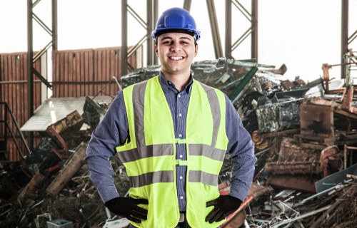 Different types of construction waste materials